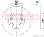 Prednji zavorni diski 103272 - Ford Transit 06-14