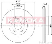 Prednji zavorni diski 103278 - Mercedes-Benz- Razred E 02-09