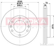 Prednji zavorni diski 103287 - Kia Carnival III 06-