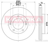 Prednji zavorni diski 103288 - Kia Sorento 06-