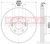 Prednji zavorni diski 103289 - Hyundai i30 07-16
