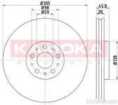 Prednji zavorni diski 103294 - Fiat Doblo 10-