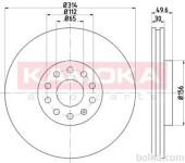 Prednji zavorni diski 103308 - Seat Alhambra 10-