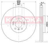 Prednji zavorni diski 103315 - Mercedes-Benz Razred M W164 05-11