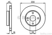 Prednji zavorni diski BS0986478241 - Mazda 121 91-96