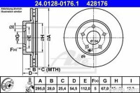 Prednji zavorni diski - Mercedes-Benz Razred E (W211) 02-09