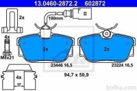 Zadnje zavorne obloge 13.0460-2872.2 - Seat, VW, Ford