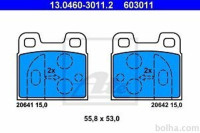 Zadnje zavorne obloge 13.0460-3011.2 - Alfa Romeo Spider 66-94