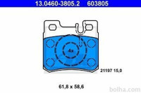 Zadnje zavorne obloge 13.0460-3805.2 - Mercedes razred C, E, SL, SLK