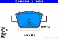 Zadnje zavorne obloge 13.0460-3991.2 - Alfa Romeo, Fiat