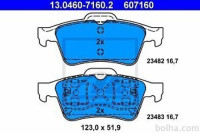 Zadnje zavorne obloge 13.0460-7160.2  - Nissan, Opel, Renault