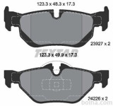 Zadnje zavorne obloge 2392701 - BMW Serije 1 E81/E87 03-13