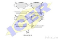Zadnje zavorne obloge 44097 - Opel