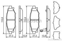 Zadnje zavorne obloge BS0986494444 - Subaru Forester 08-
