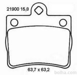 Zadnje zavorne obloge S70-1182 - Mercedes-Benz Razred C (W202) 93-01
