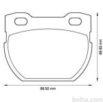 Zadnje zavorne obloge S70-1364  - Land Rover Defender 90-16