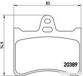 Zadnje zavorne obloge S70-1404 - Citroen