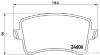 Zadnje zavorne obloge S70-1498 - Audi