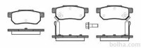 Zadnje zavorne obloge S70-1549 - Honda Fit 08-15
