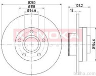 Zadnji zavorni diski 1031039 - Renault Trafic 01-