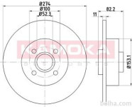 Zadnji zavorni diski 1031134 - Renault Scenic 99-03