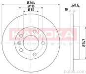 Zadnji zavorni diski 103170 - Opel Corsa D 06-14