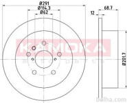 Zadnji zavorni diski 103188 - Toyota Avensis Verso 01- 09