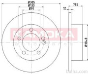 Zadnji zavorni diski 103196 - Opel Movano B 10-