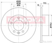 Zadnji zavorni diski 103197 - Opel Movano B 10-