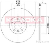 Zadnji zavorni diski 103220 - BMW X3 11-17