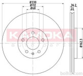 Zadnji zavorni diski 103238 - Audi A4 07-15