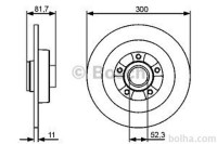 Zadnji zavorni diski BS0986479446 - Renault Latitude 10-