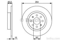 Zadnji zavorni diski BS0986479517 - Opel Adam 13-