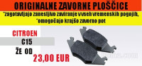 ZAVORNE PLOŠČICE C15 ORIGINAL