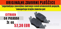 ZAVORNE PLOŠČICE C4 PICASSO ORIGINAL