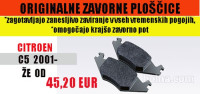 ZAVORNE PLOŠČICE C5 ORIGINAL