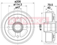Zavorni boben 104027 - Daewoo Matiz 98-