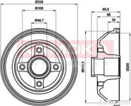 Zavorni boben 104032 - Opel Corsa C 00-09