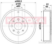 Zavorni boben 104060 - Fiat Grande Punto 05-