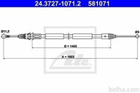 Žica ročne zavore 24.3727-1071.2 - Renault Trafic 01-14, desno
