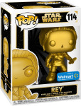 Funko Pop Star Wars Rey Gold Chrome - novo