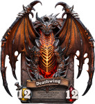 Hearthstone Deathwing zbirateljski kip v okvirju 34cm - novo