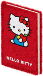 Hello Kitty A5 plišasta beležka s trdimi platnicami Pyramid - novo