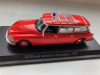 Citroen ID 20 break ambulance de pompiers - 1972 - 1:43