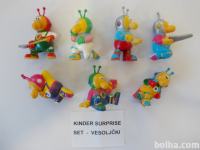 Kinder figurice igrače - vesoljčki - za na svinčnik