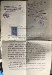 Kupna pogodba iz leta 1939 kar dobro ohranjena