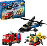 LEGO City Helicopter Fire Engine & Submarine številka 60462 - novo