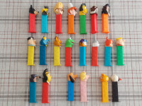 PEZ FIGURE,PEZ FIGURICE + OBESEK PEZ,22 PEZ FIGURIC