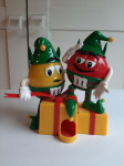 Retro M&M božična figura in dispenzer za bonbone (višina 22cm)