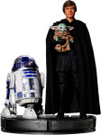 Star Wars Luke Skywalker R2-D2 in Grogu zbirateljski kip 54cm - novo